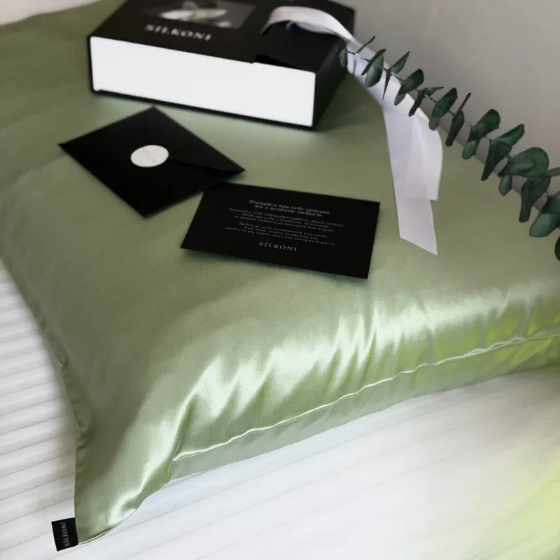 Шовкова наволочка Трав'яна - фото 3