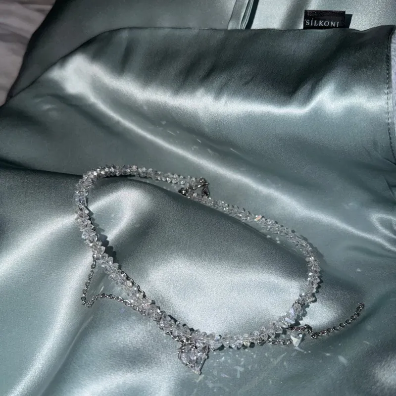 Шовковий тюрбан Блакитний - фото 3