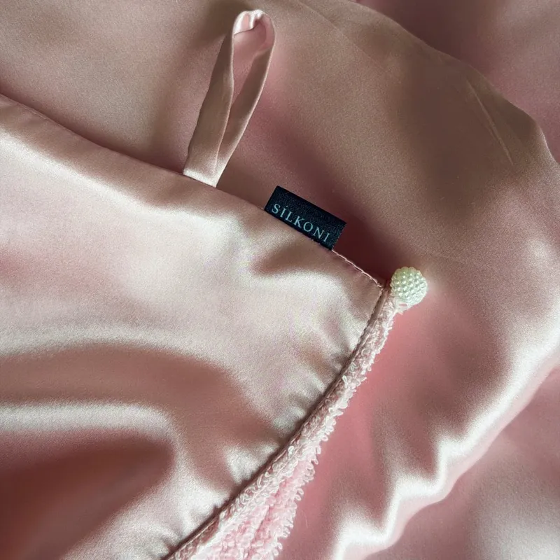 Шовковий тюрбан Рожевий - фото 4